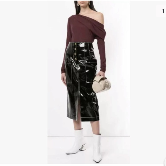 Rejina Pyo Dresses & Skirts - Rejina Pyo Carmen Glossy MIDI Skirt Sz S NWT